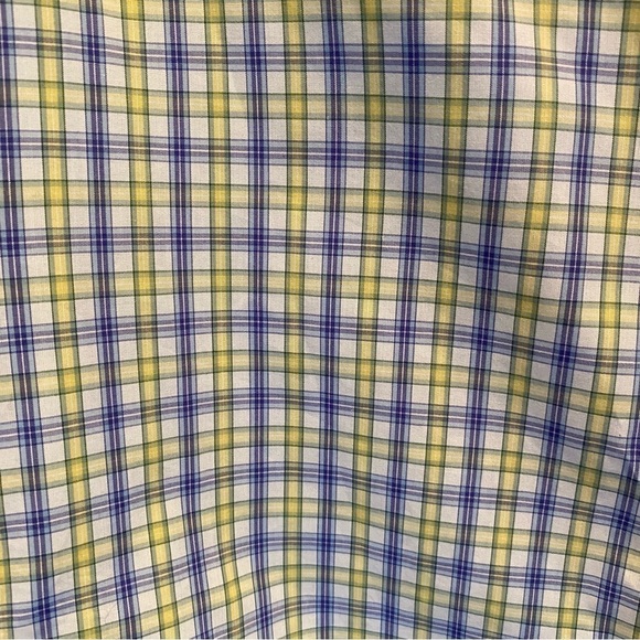 Robert Graham X Collection Large L Tailored Fit Flip Cuffs Striped Plaid Blue - Picture 2 of 11
